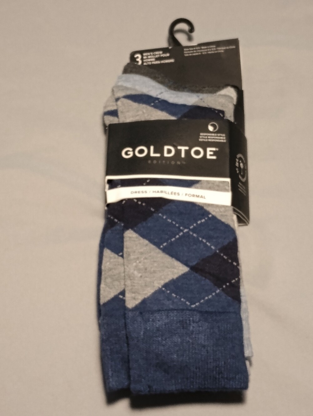 Goldtoe Edition Men's Crew Formal Dress Socks